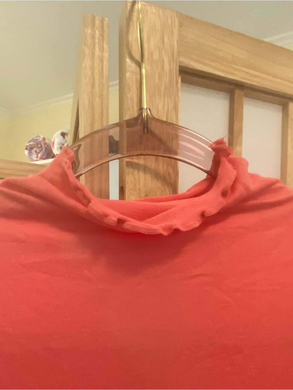 Zenana Women's Coral Long-Sleeve Mock Neck Top L - Picture 2 of 7